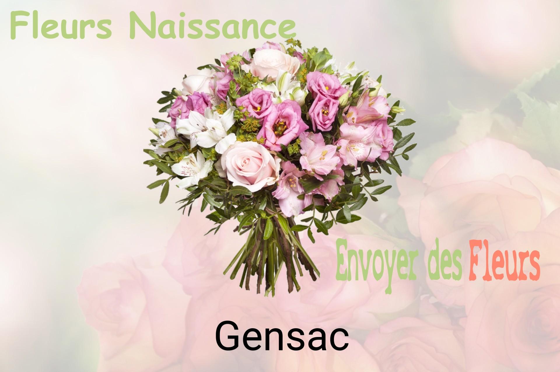 Bouquet de fleurs de naissance livré à Gensac